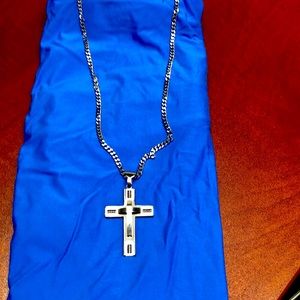 Men’s Stainless Steel Cross Necklace